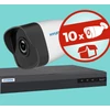 Kép 1/8 - Hyundai 10 csőkamerás, 2MP (FHD 1080p), AHD kamerarendszer