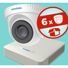 Kép 1/7 - Hyundai 6 dómkamerás, 4MP (2K), IP  kamerarendszer