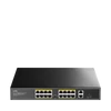 Kép 1/4 - CUDY FS1018PS1, 18 portos POE switch, 16 POE + 2 Gigabit + 1 SFP Uplink port