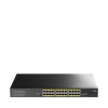 Kép 1/5 - CUDY GS1028PS2, 24 portos POE gigabit switch, 16 POE + 2 SFP gigabit Uplink port