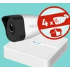 Kép 1/6 - HiLook 4 csőkamerás, 4MP (2K), IP kamerarendszer