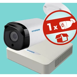 Hyundai 1 motorzoom csőkamerás, 4MP IP  kamerarendszer