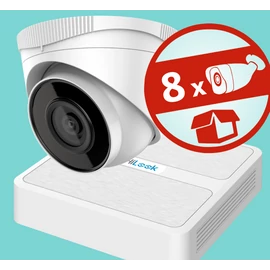 HiLook 8 dómkamerás, 2MP (FHD 1080p), AHD kamerarendszer