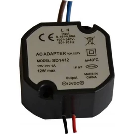 ICP-A1201OD, tápegység, 1.000mA, 12V DC, kültéri (SD1412)