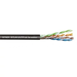 FTPCAT6, tömör rézeres FTP kábel (kültéri), 100m+ adatátvitelhez, extend módos switch-ekhez, Ft/m