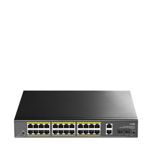 CUDY GS1026PS2, 24 portos POE gigabit switch +2 gigabit uplink + 2 SFP gigabit Uplink port
