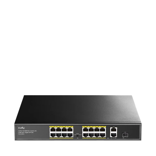 CUDY FS1018PS1, 18 portos POE switch, 16 POE + 2 Gigabit + 1 SFP Uplink port