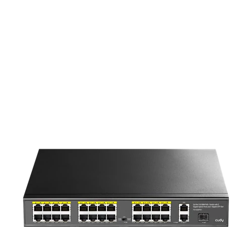 CUDY FS1026PS1, 26 portos POE switch, 24 POE + 2 Gigabit + 1 SFP Uplink port