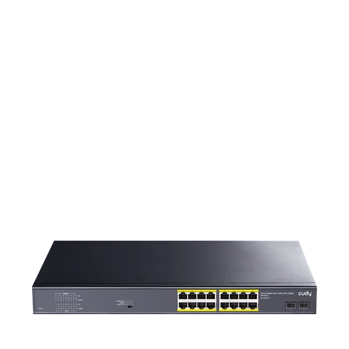 CUDY GS1020PS2, 18 portos POE Gigabit switch, 16 POE + 2 SFP Uplink port