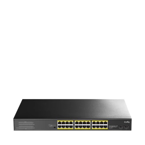 CUDY GS1028PS2, 24 portos POE gigabit switch, 16 POE + 2 SFP gigabit Uplink port