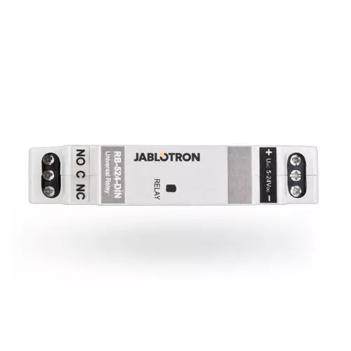 JABLOTRON RB-524-DIN, DIN sínre szerelhető univerzális teljesítmény relé
