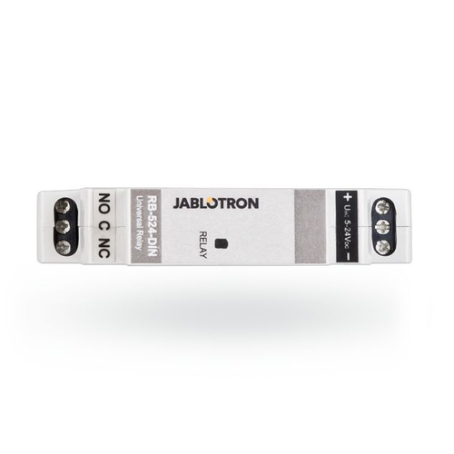 JABLOTRON RB-524-DIN, DIN sínre szerelhető univerzális teljesítmény relé