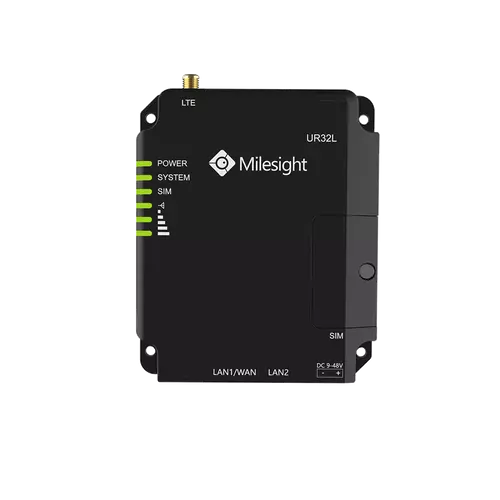 Milesight UR32L-L04EU Ipari 3G/4G LTE  Router 2x100Mbps LAN