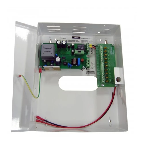 ICP-M120510U, tápegység, 5.000mA, 12V DC, szünetmentes, 10 csat., fémdobozban