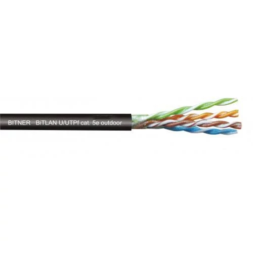 FTPCAT6, tömör rézeres FTP kábel (kültéri), 100m+ adatátvitelhez, extend módos switch-ekhez, Ft/m